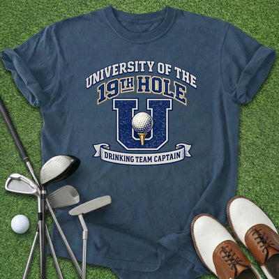 19th Hole University T-Shirt Gift For Golfer