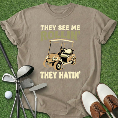 See Me Rollin' T-Shirt Gift For Golfer