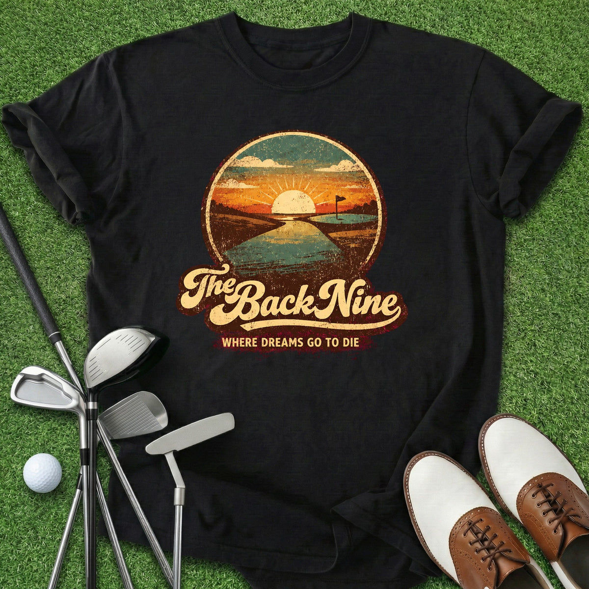 Back Nine T-Shirt Gift For Golfer