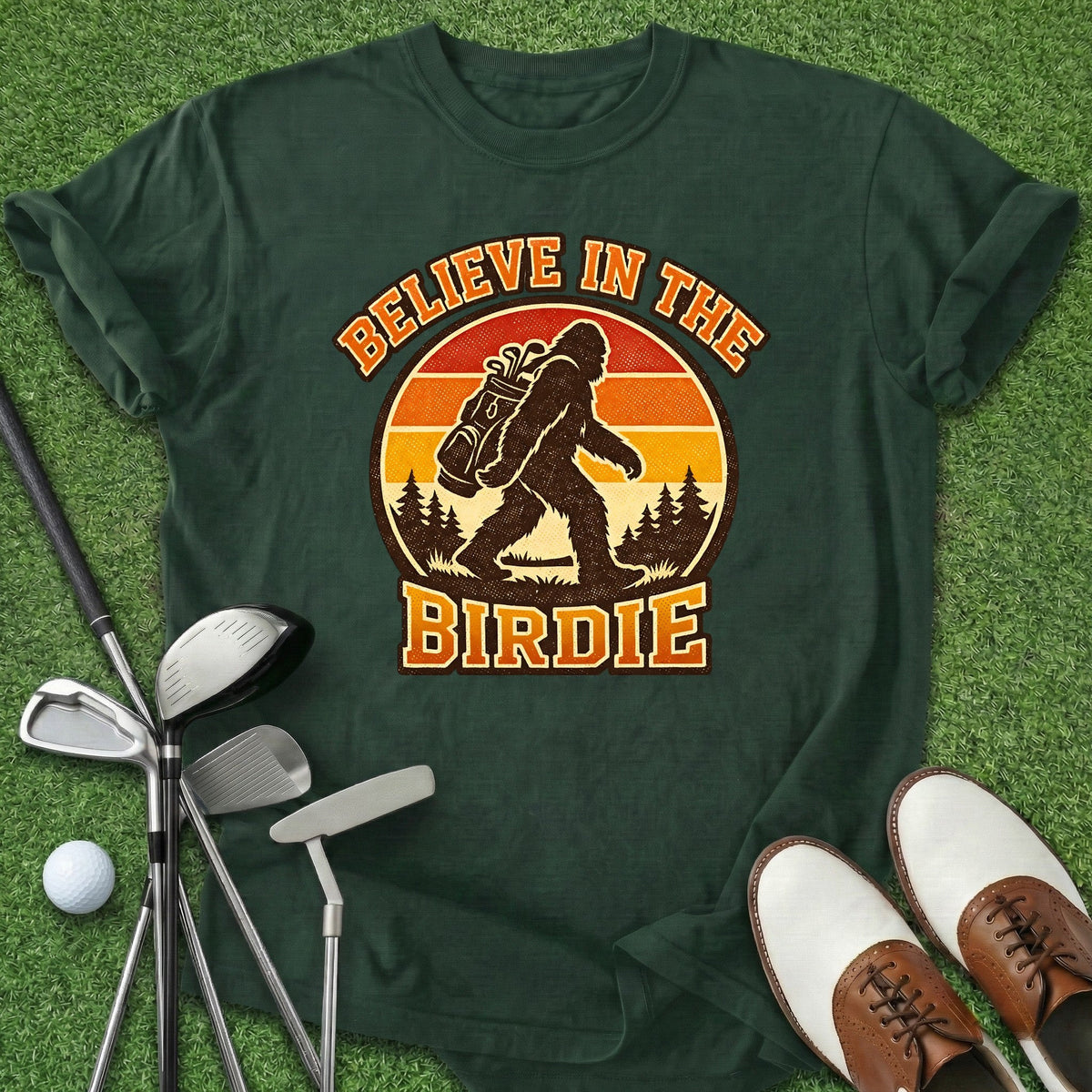 Believe In The Birdie T-Shirt Gift For Golfer
