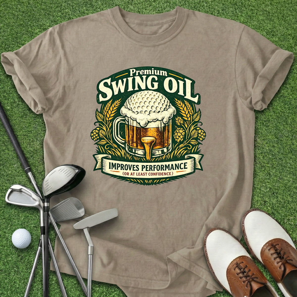 Swing Oil T-Shirt Gift For Golfer