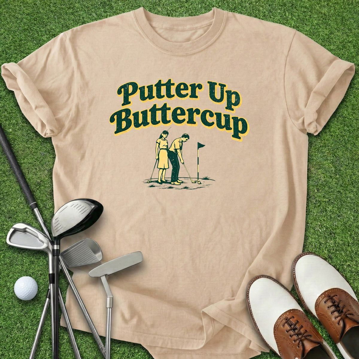 Putter Up T-Shirt Gift For Golfer