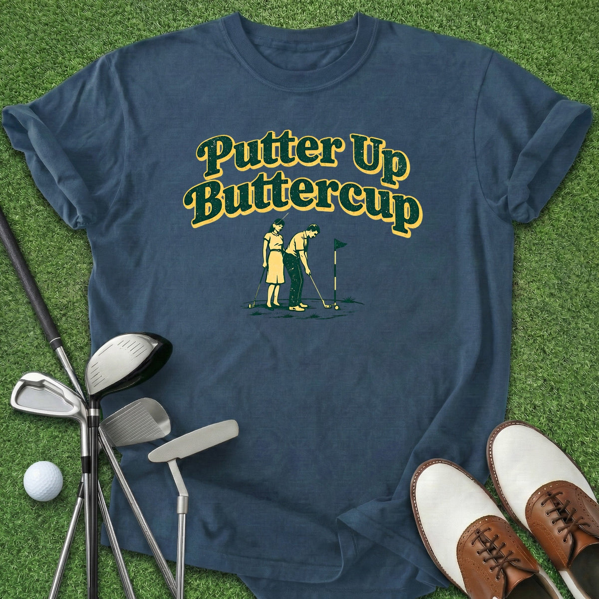Putter Up T-Shirt Gift For Golfer
