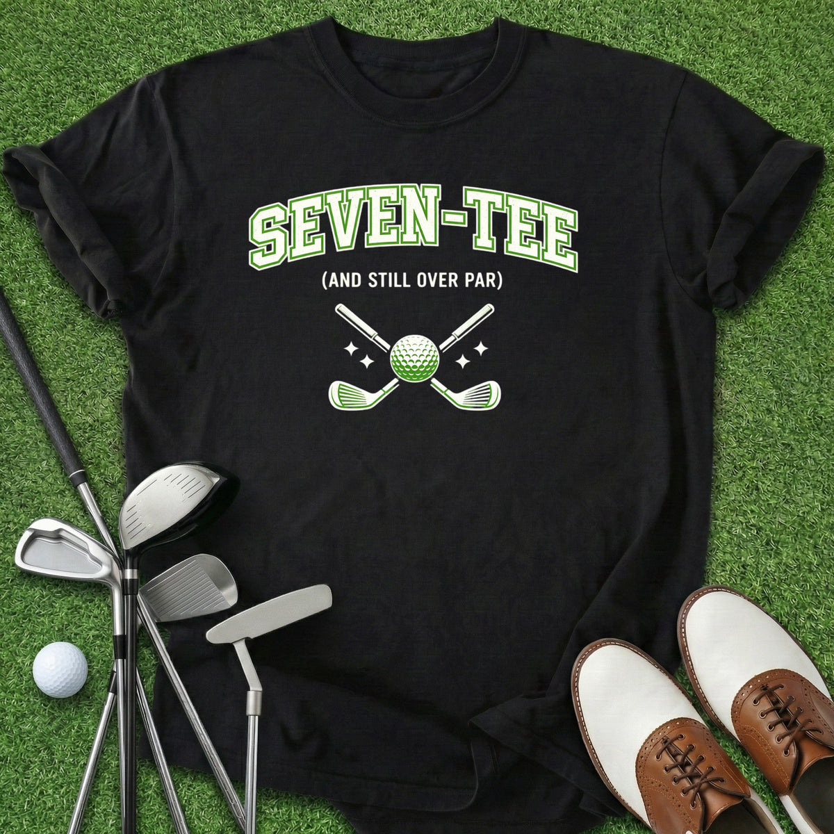 Seven-Tee T-Shirt Gift For Golfer