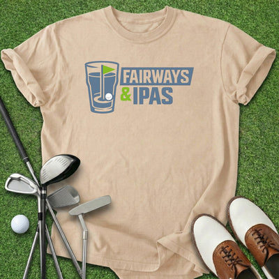 Fairways & IPAS T-Shirt Gift For Golfer