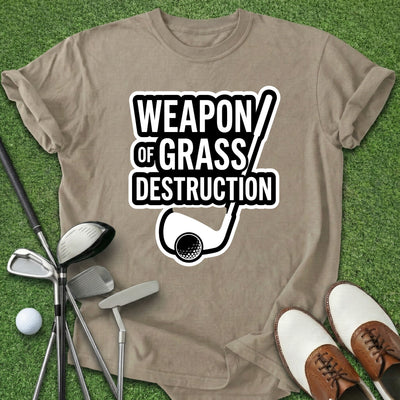 Weapon Of Grass Destruction T-Shirt Gift For Golfer