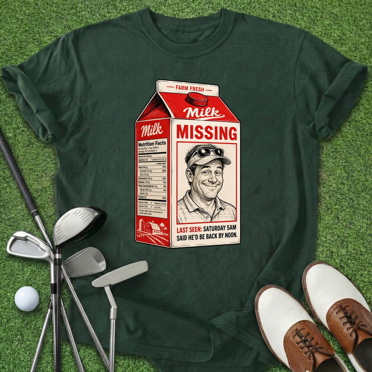Missing T-Shirt Gift For Golfer