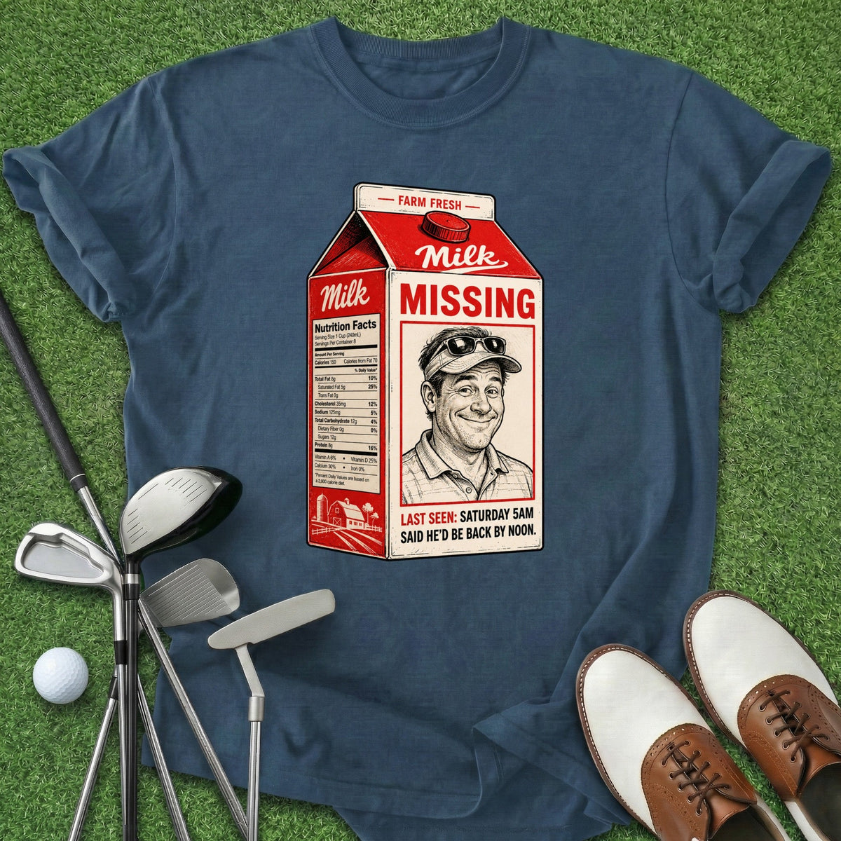Missing T-Shirt Gift For Golfer