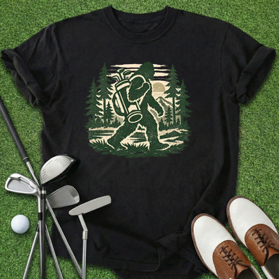 Bigfoot Golfing T-Shirt Gift For Golfer