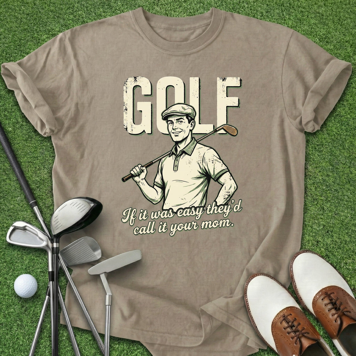 If It Was Easy T-Shirt Gift For Golfer