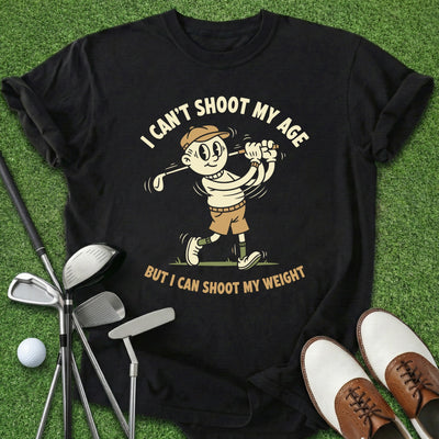 Shoot My Weight T-Shirt Gift For Golfer
