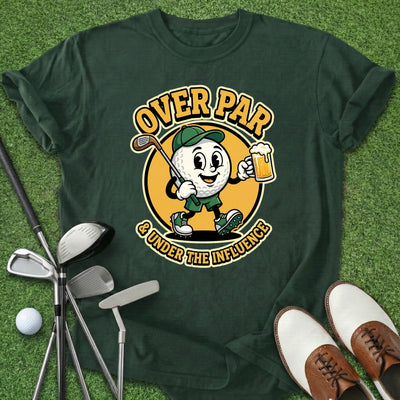 Over Par T-Shirt Gift For Golfer