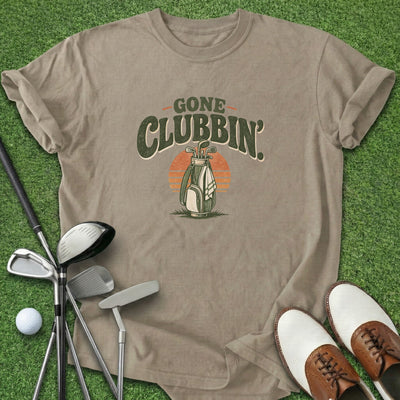Gone Clubbin' T-Shirt Gift For Golfer