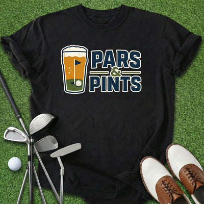 Pars & Pints T-Shirt Gift For Golfer