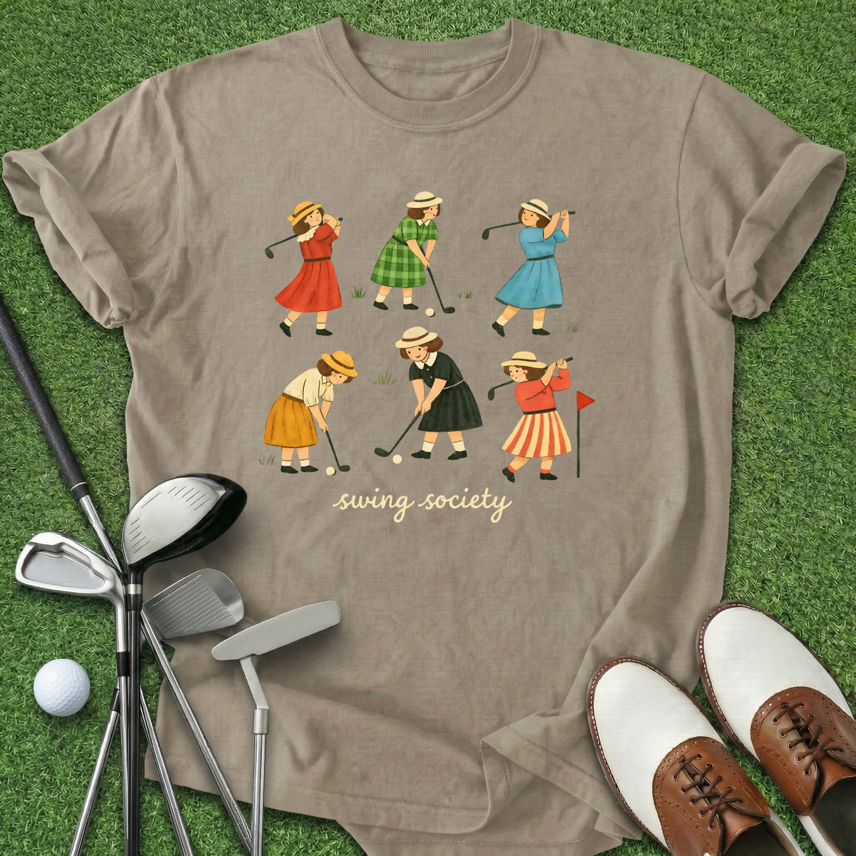Swing Society T-Shirt Gift For Golfer