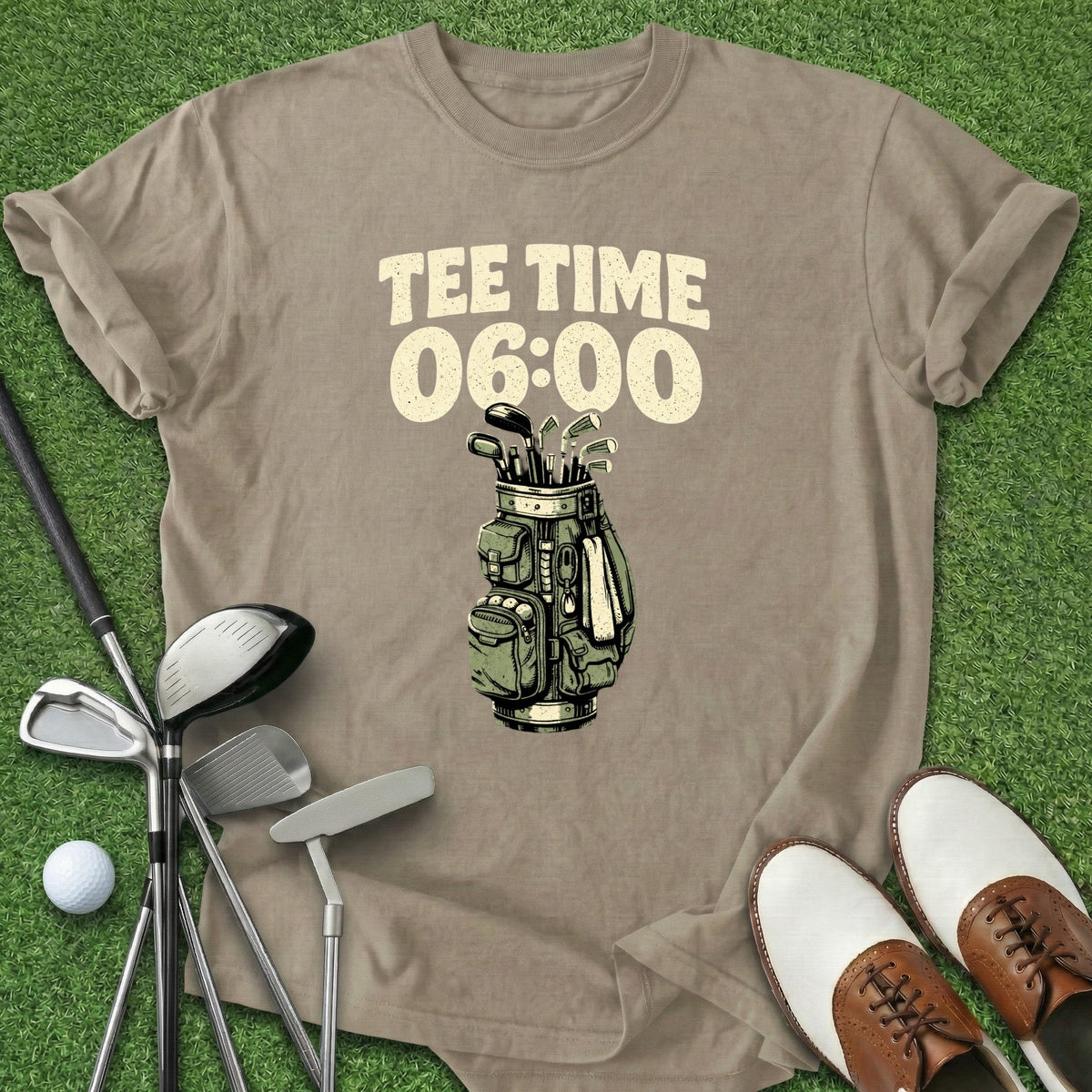 Tee Time T-Shirt Gift For Golfer