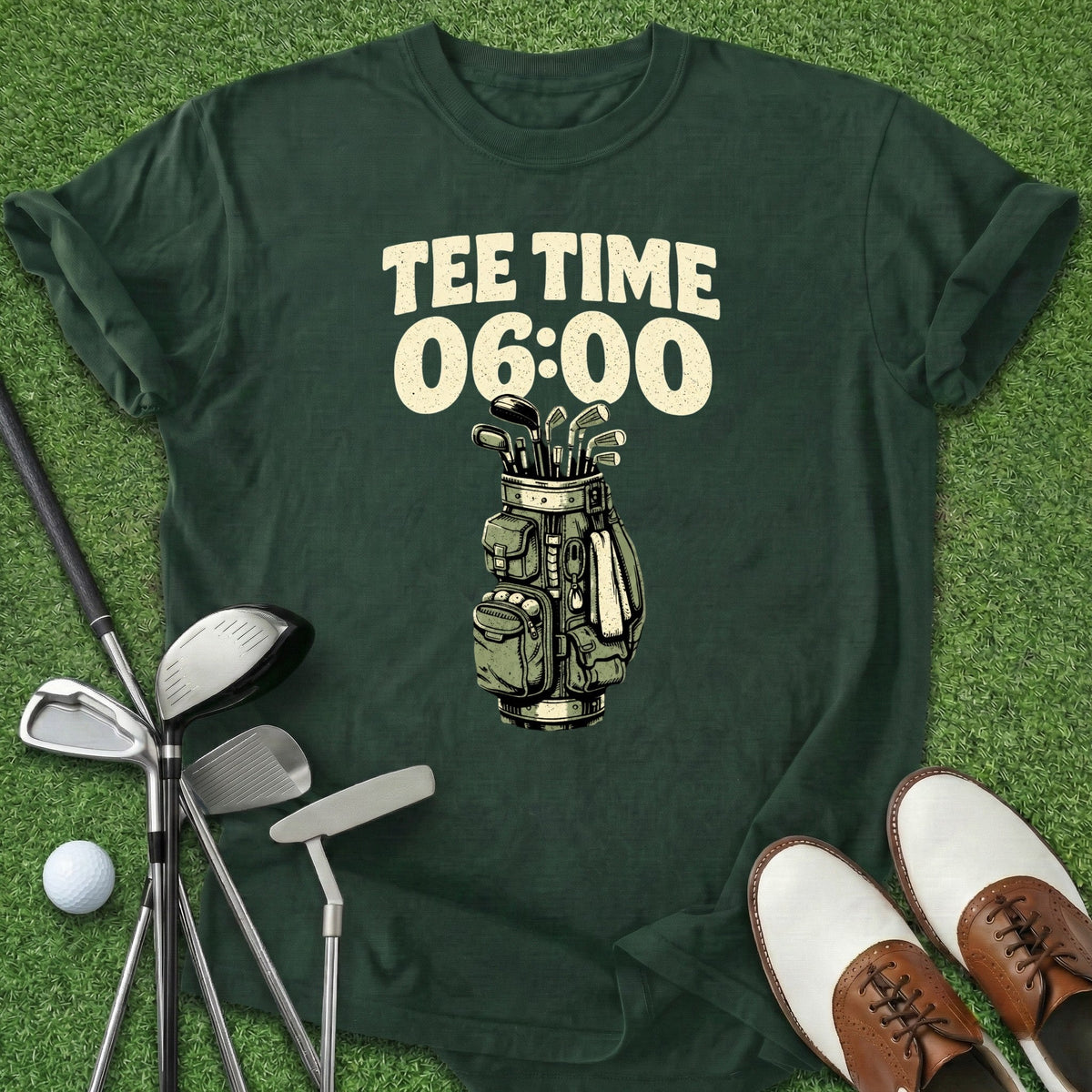 Tee Time T-Shirt Gift For Golfer