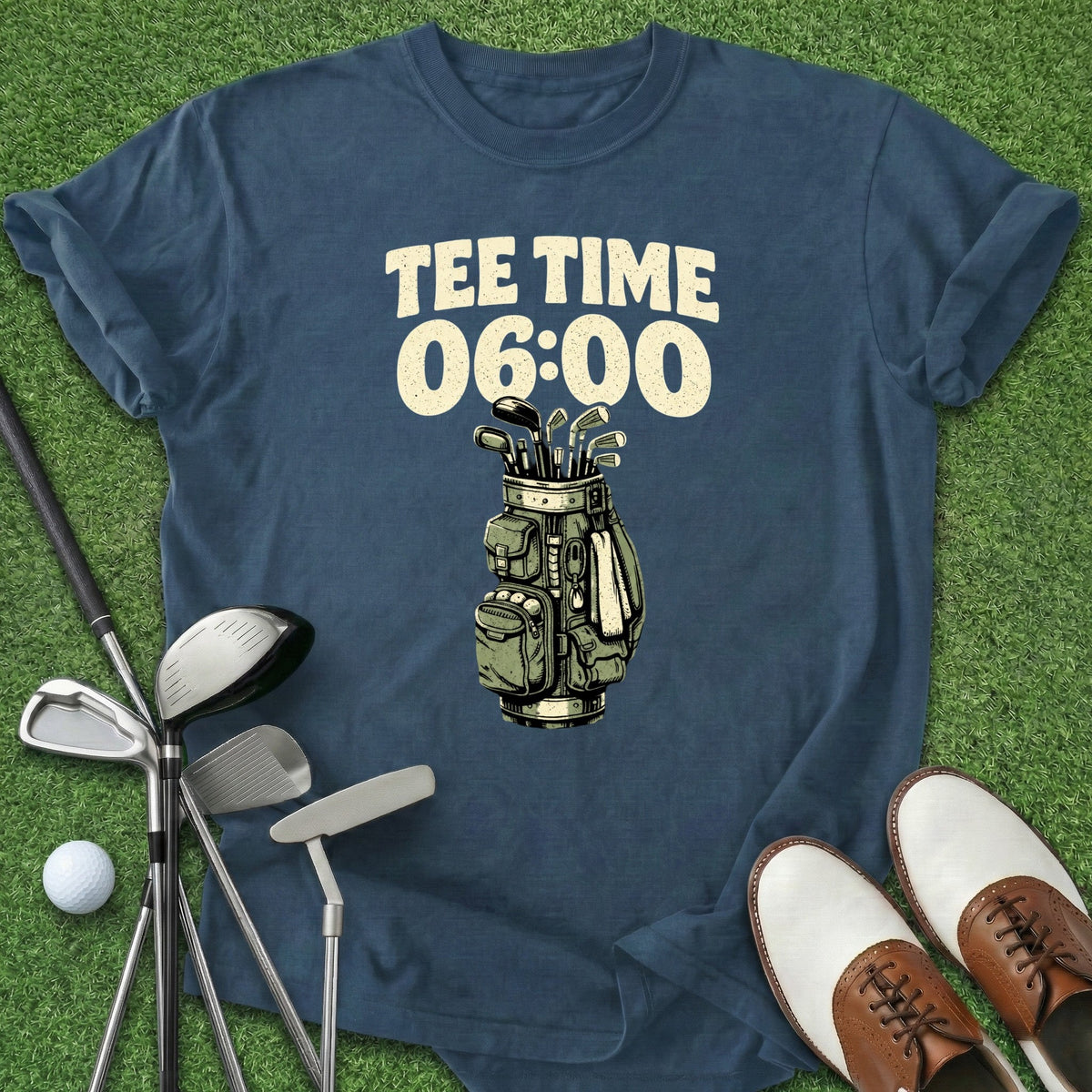 Tee Time T-Shirt Gift For Golfer