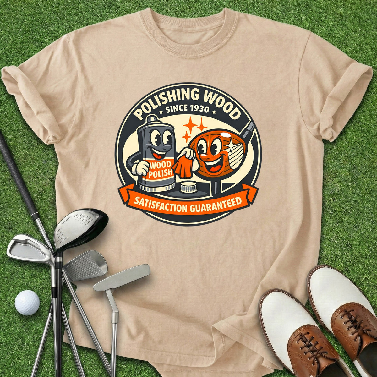 Polishing Wood T-Shirt Gift For Golfer