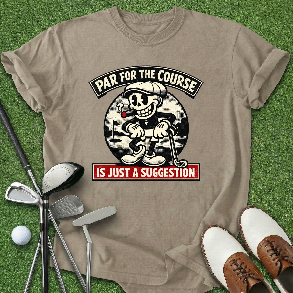 Par For The Course T-Shirt Gift For Golfer