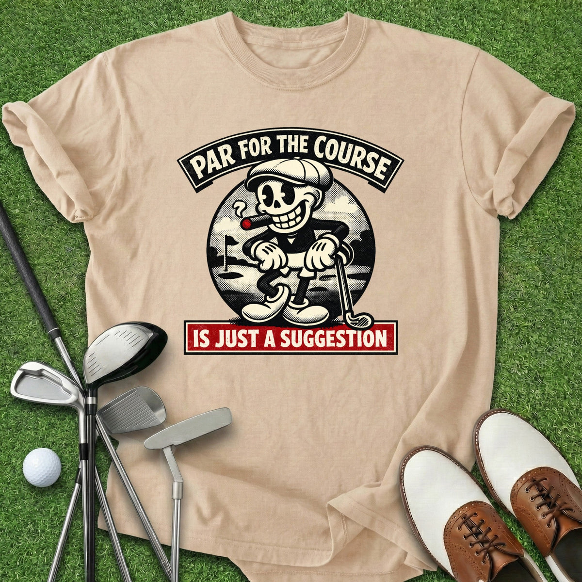 Par For The Course T-Shirt Gift For Golfer