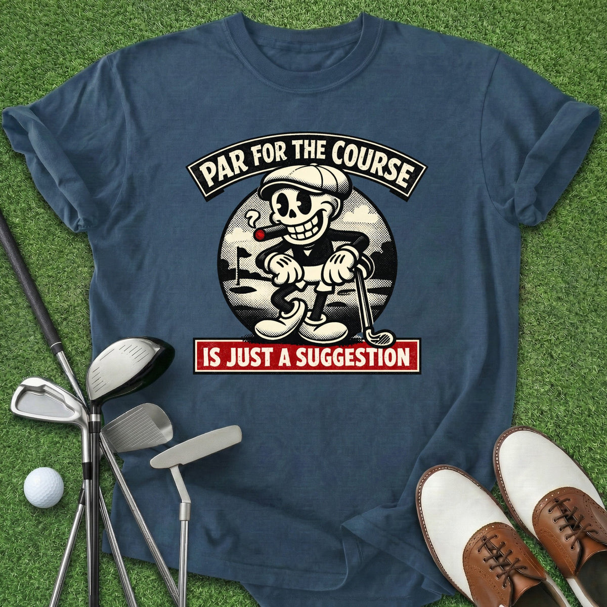Par For The Course T-Shirt Gift For Golfer