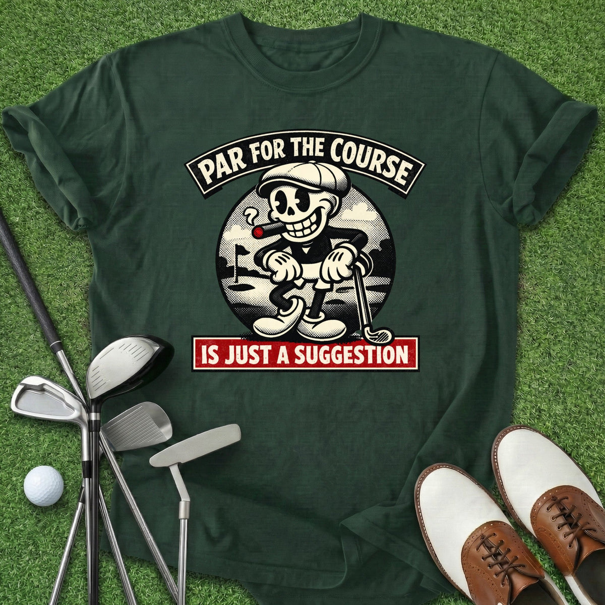 Par For The Course T-Shirt Gift For Golfer