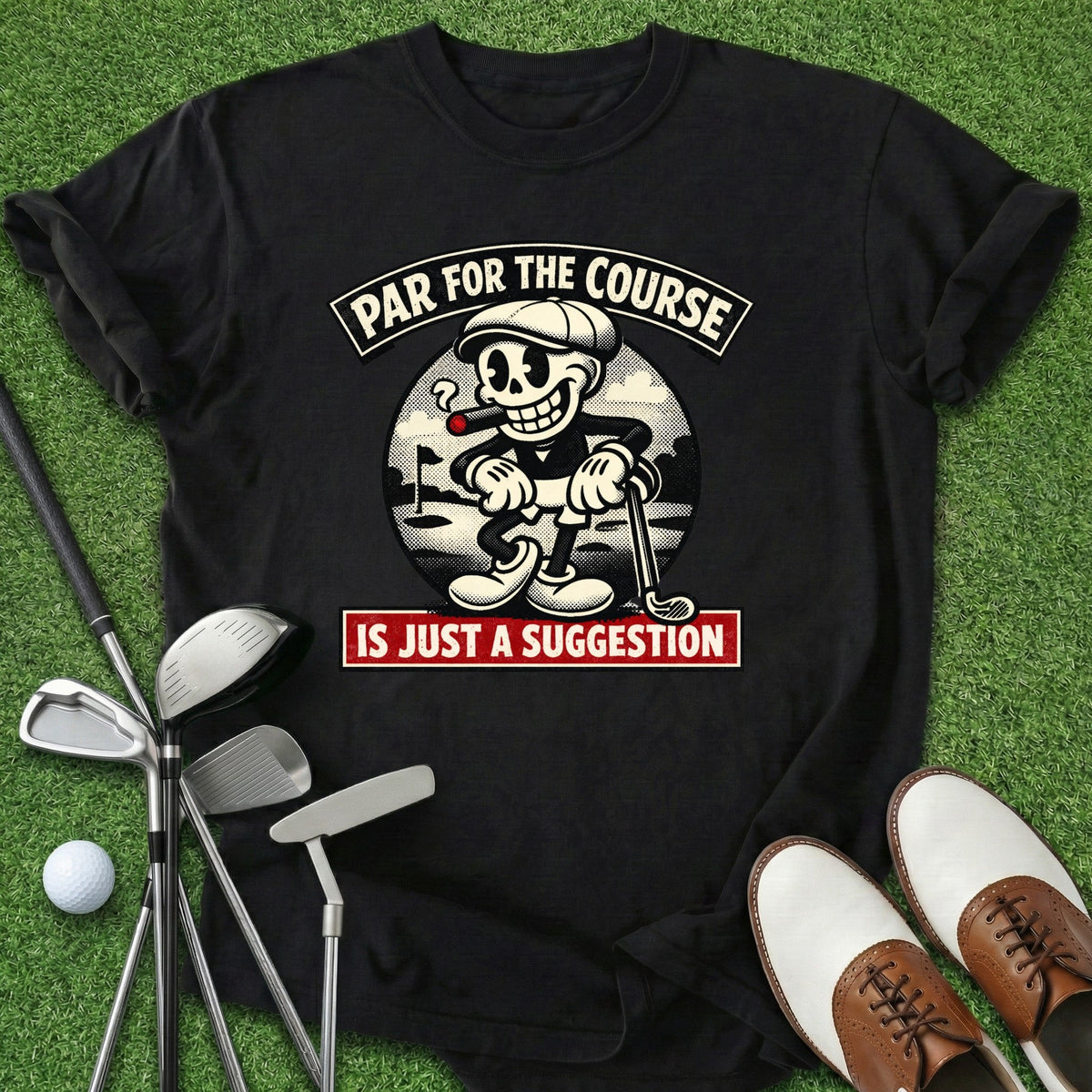 Par For The Course T-Shirt Gift For Golfer