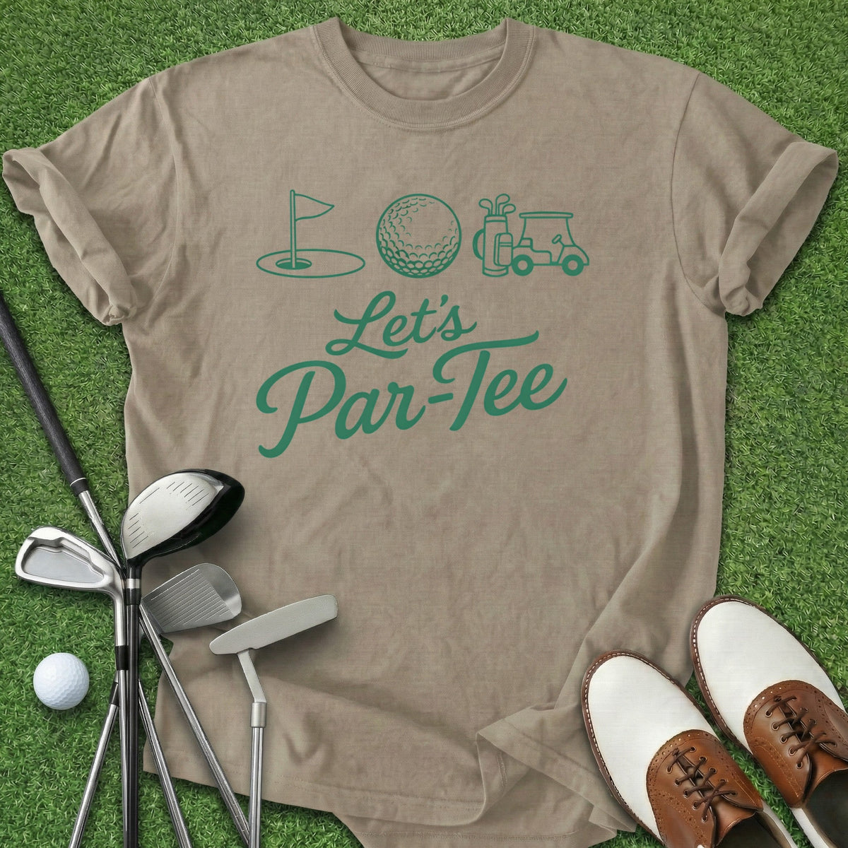 Let's Par-Tee T-Shirt Gift For Golfer