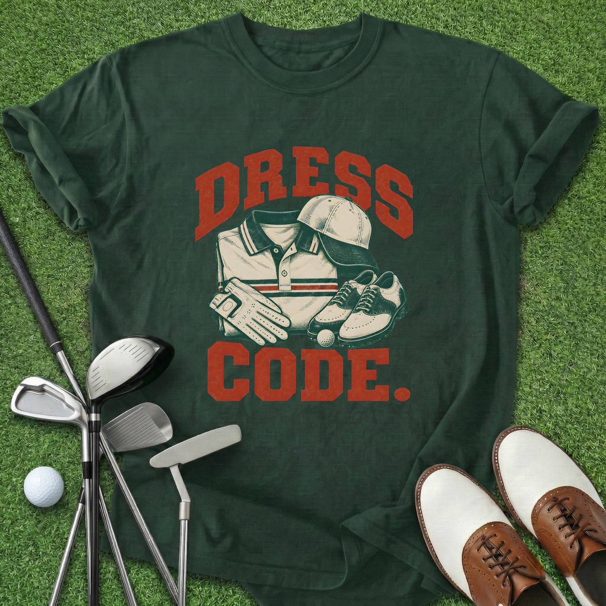 Dress Code T-Shirt Gift For Golfer