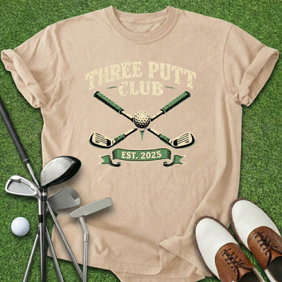 Three Putt Club T-Shirt Gift For Golfer