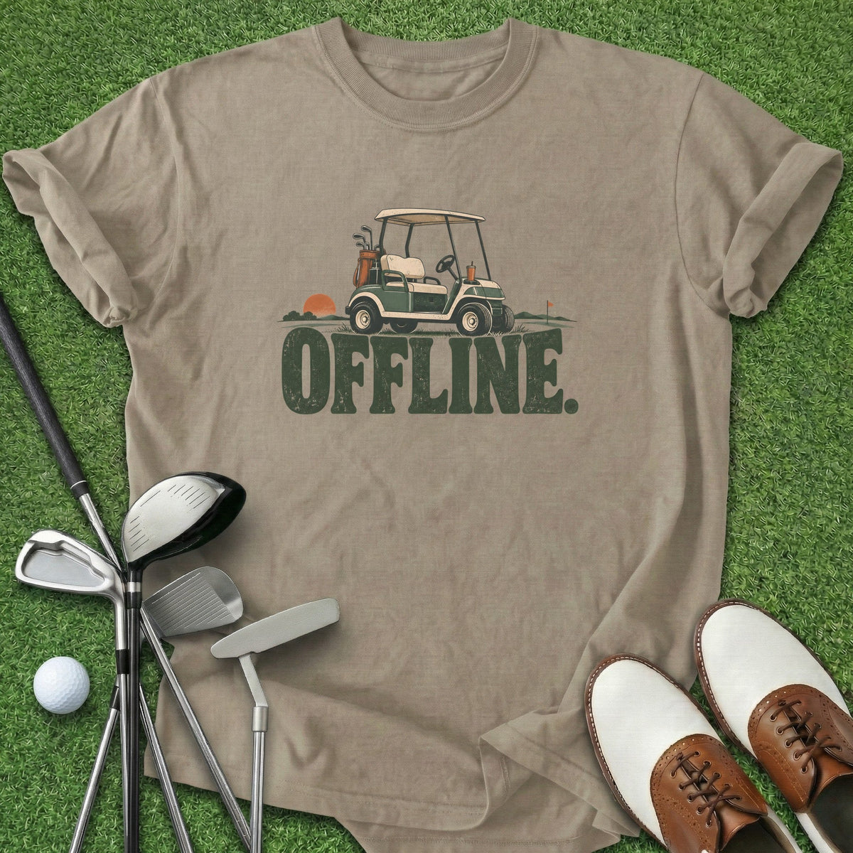 Offline T-Shirt Gift For Golfer