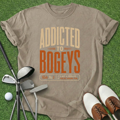 Addicted To Bogeys T-Shirt Gift For Golfer