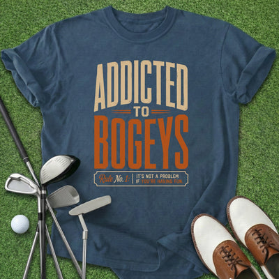 Addicted To Bogeys T-Shirt Gift For Golfer