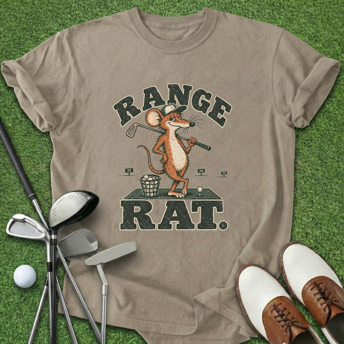Range Rat T-Shirt Gift For Golfer