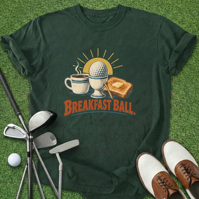Breakfast Ball T-Shirt Gift For Golfer