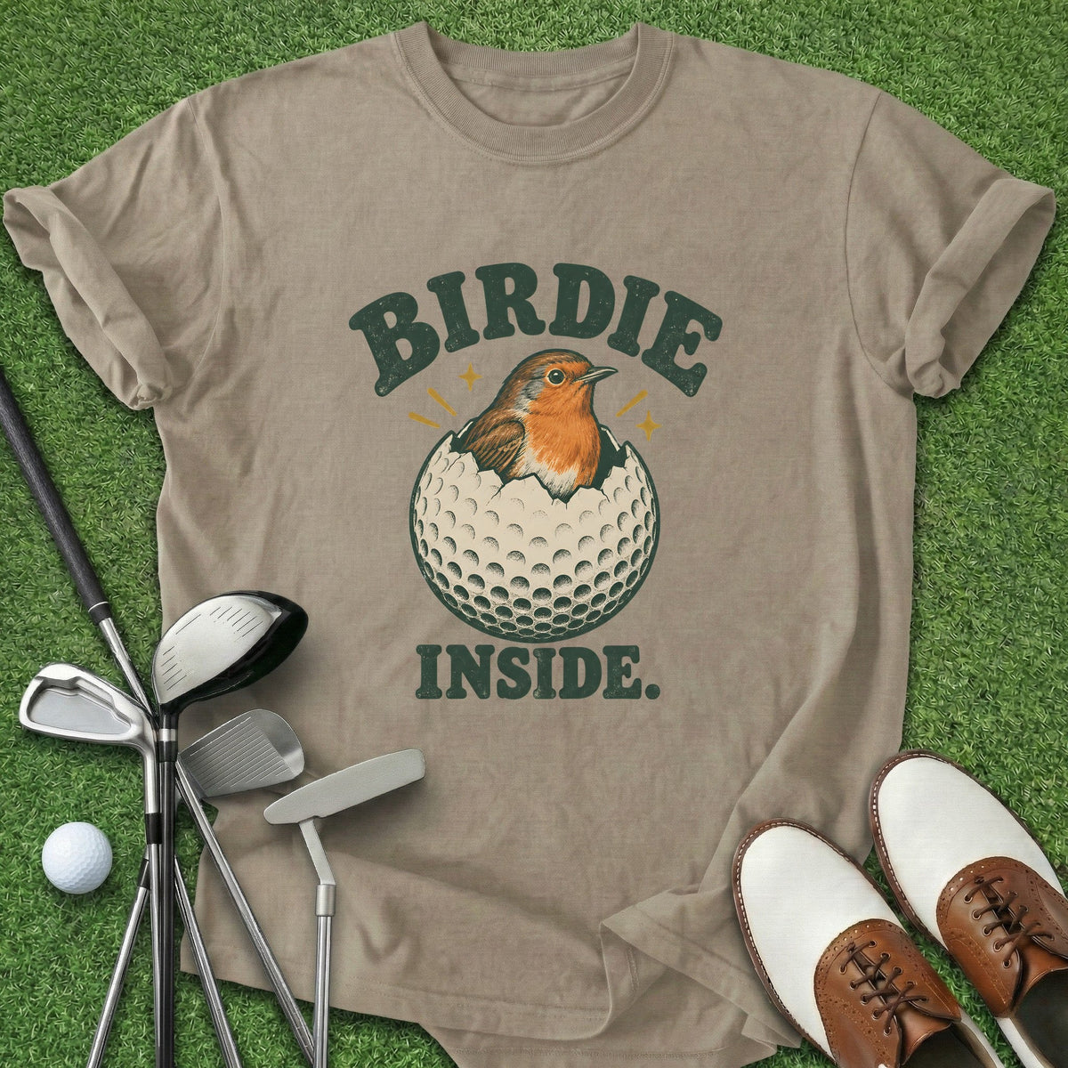 Birdie Inside T-Shirt Gift For Golfer