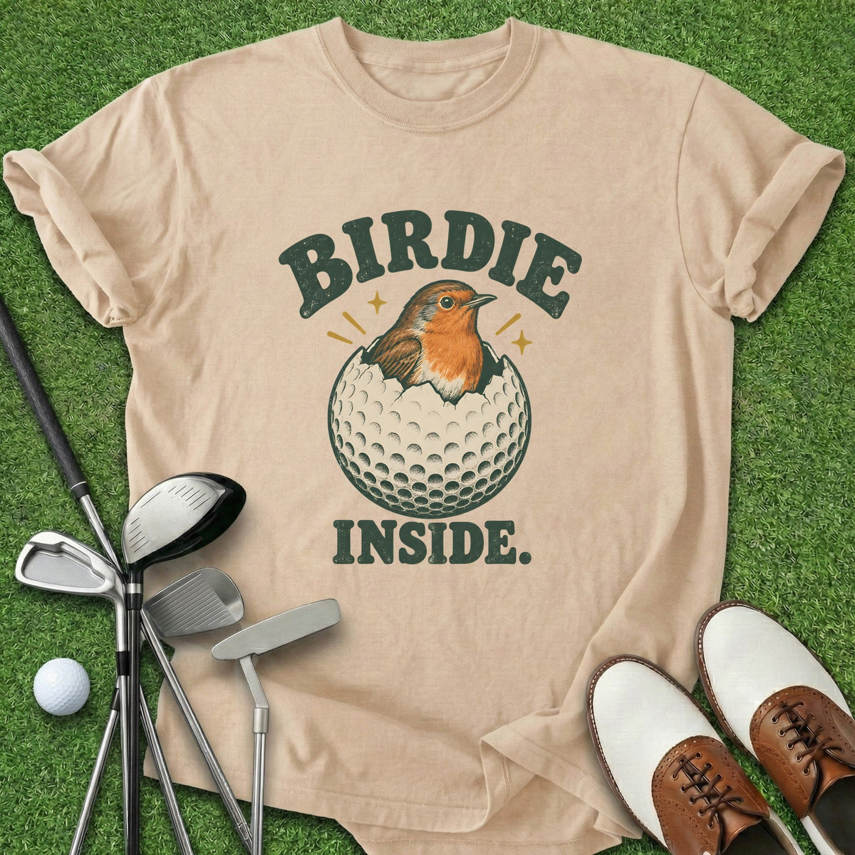 Birdie Inside T-Shirt Gift For Golfer