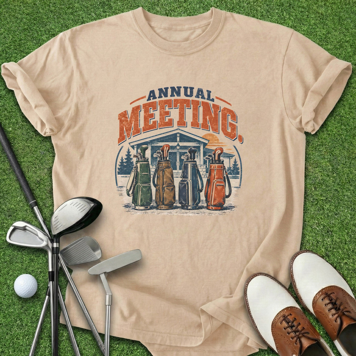 Annual Meeting T-Shirt Gift For Golfer
