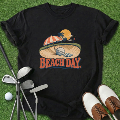 Beach Day T-Shirt Gift For Golfer