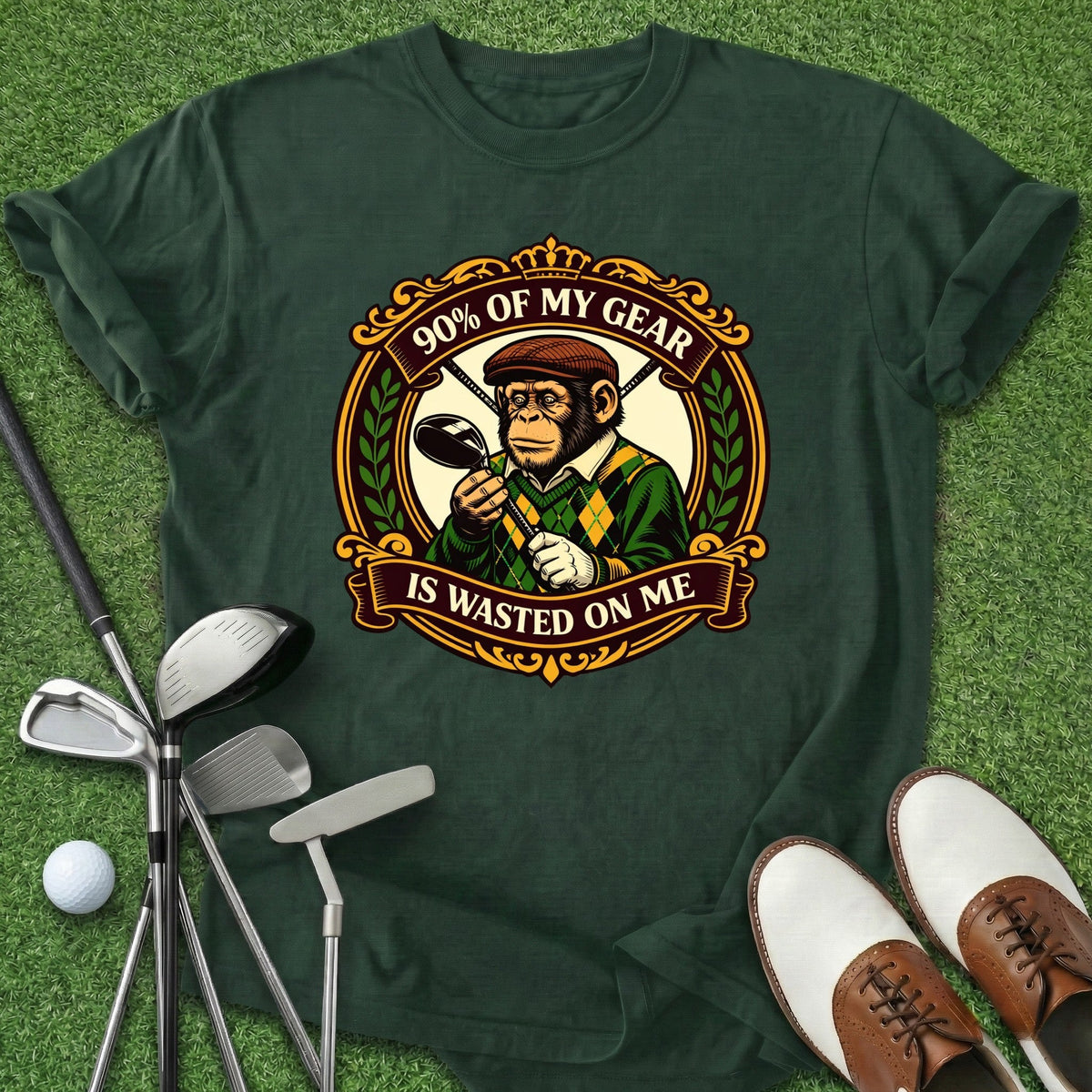 Wasted On Me T-Shirt Gift For Golfer