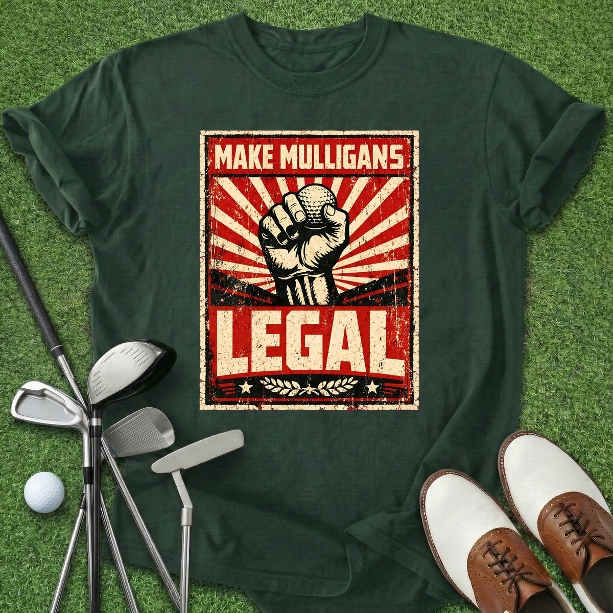 Make Mulligans Legal T-Shirt Gift For Golfer