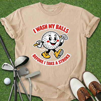 Wash My Balls T-Shirt Gift For Golfer