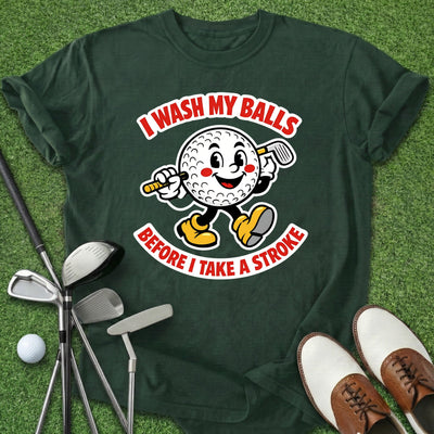 Wash My Balls T-Shirt Gift For Golfer