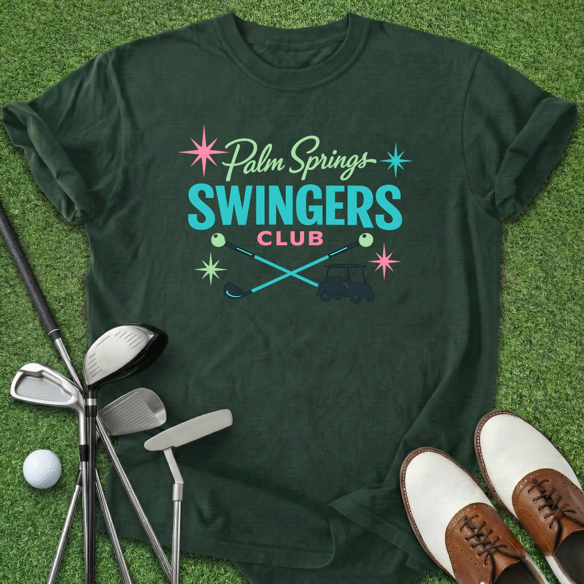 Palm Springs T-Shirt Gift For Golfer