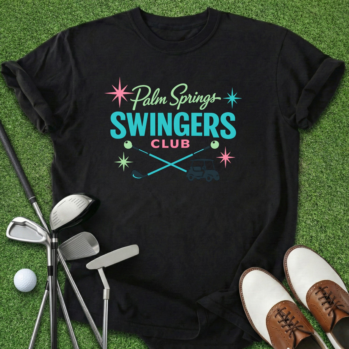Palm Springs T-Shirt Gift For Golfer