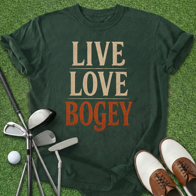 Live Laugh Bogey T-Shirt Gift For Golfer