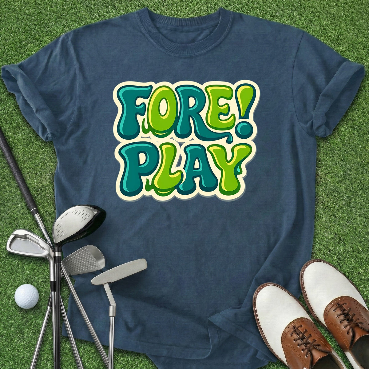 Fore! Play T-Shirt Gift For Golfer