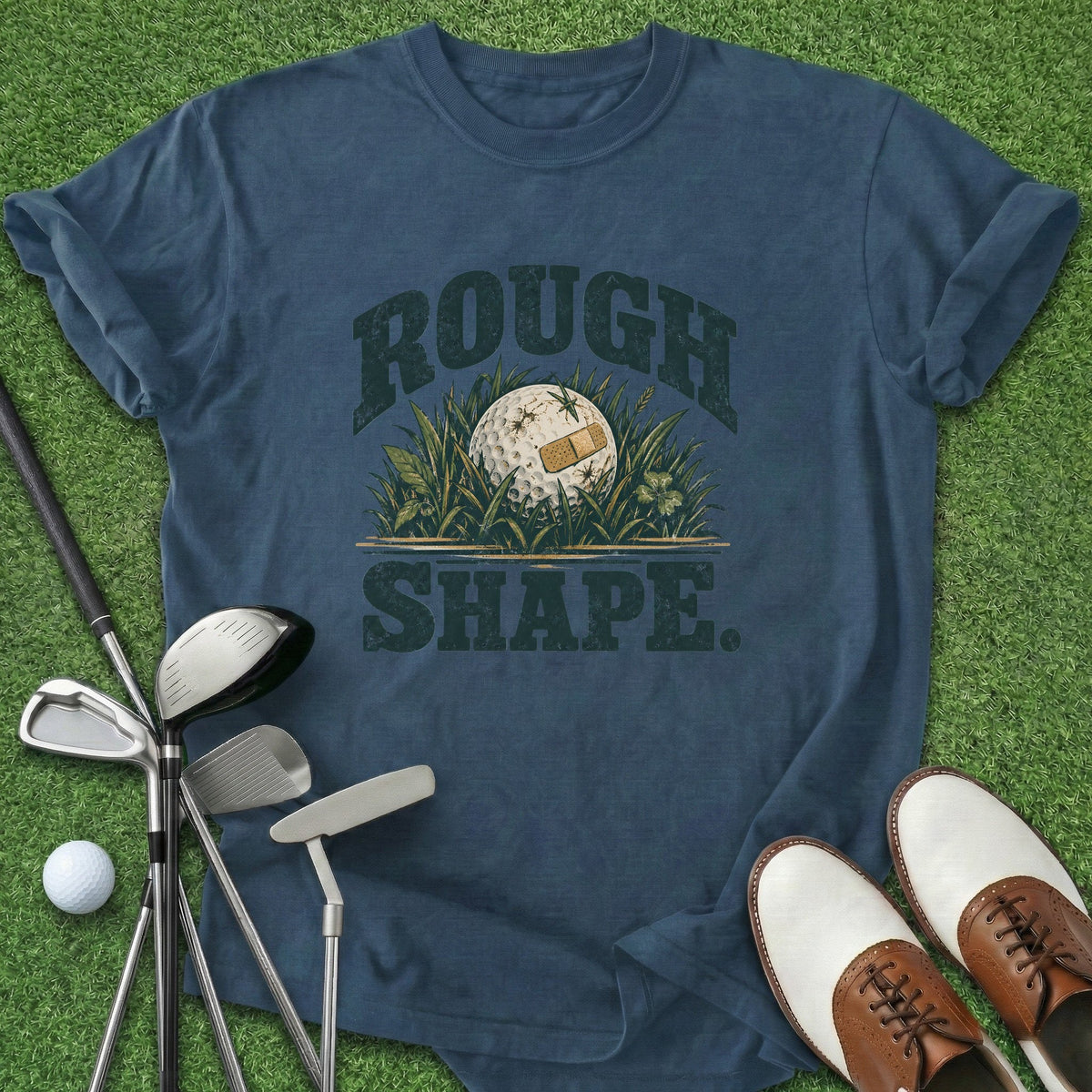 Rough Shape T-Shirt Gift For Golfer