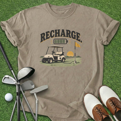 Recharge T-Shirt Gift For Golfer